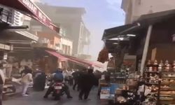 İstanbul'da Mısır Çarşı'sında yangın çıktı.