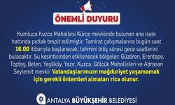 Antalya Kumlucada  Su Kesintisi