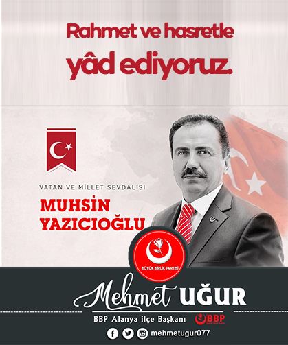 BBP ilçe başkanı Mehmet Uğur basın açıklması yayınladı.
