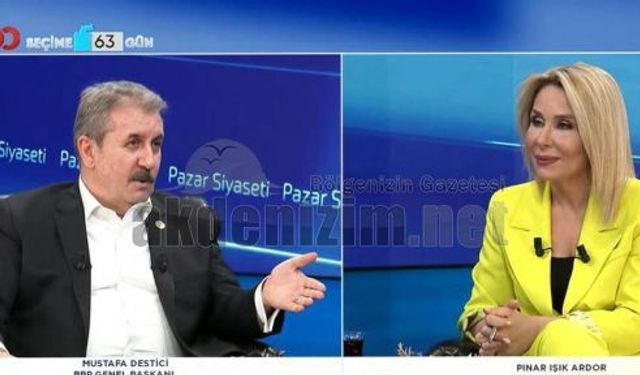 BBP lideri Mustafa Destici'den tv100 canlı yayınında çok önemli açıklamalar