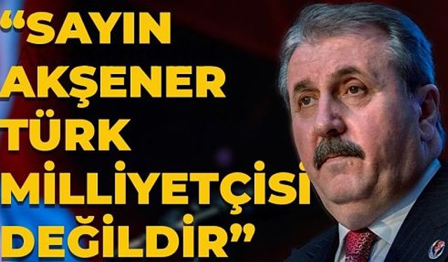 Destici: Akşener Türk milliyetçisi değil!