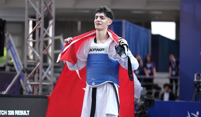 Milli Sporcumuz Furkan Avrupa Taekwondo Şampiyonu oldu