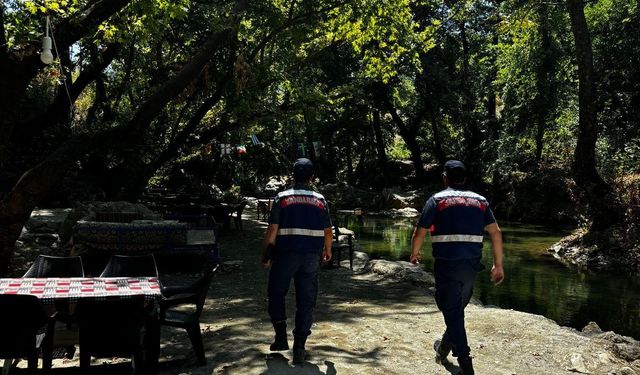 Alanya İlçe Jandarma Komutanlığı'ndan Orman Yangını Denetimleri