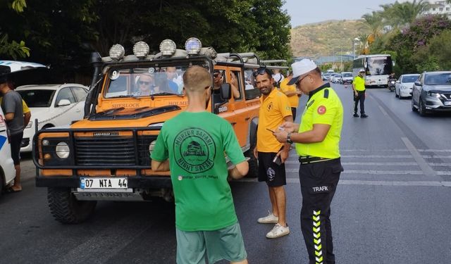 SAFARİ ARAÇLARINA YÖNELİK TRAFİK UYGULAMASI YAPILDI