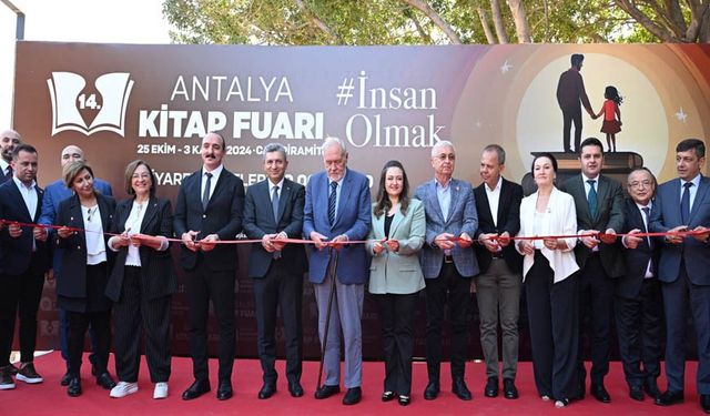 14.CÜ ANTALYA KİTAP FUARI AÇILDI.