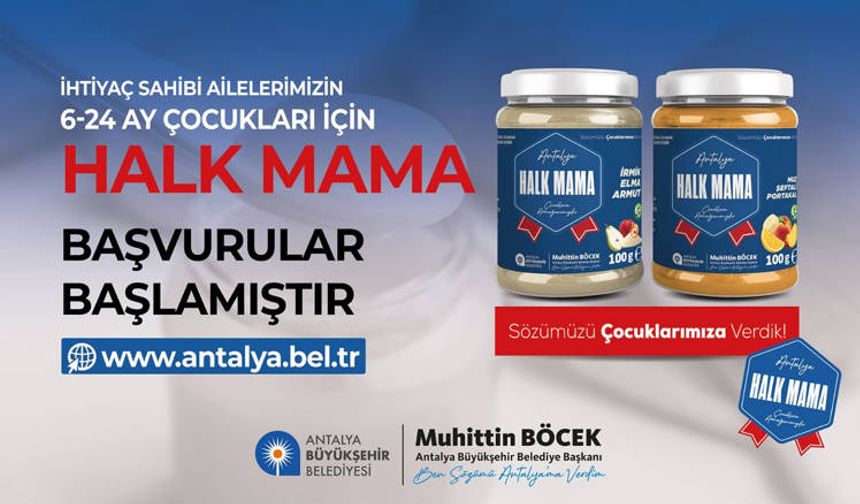 Antalya Belediyesinin  Halk Mama Projesi için başvurular sürüyor