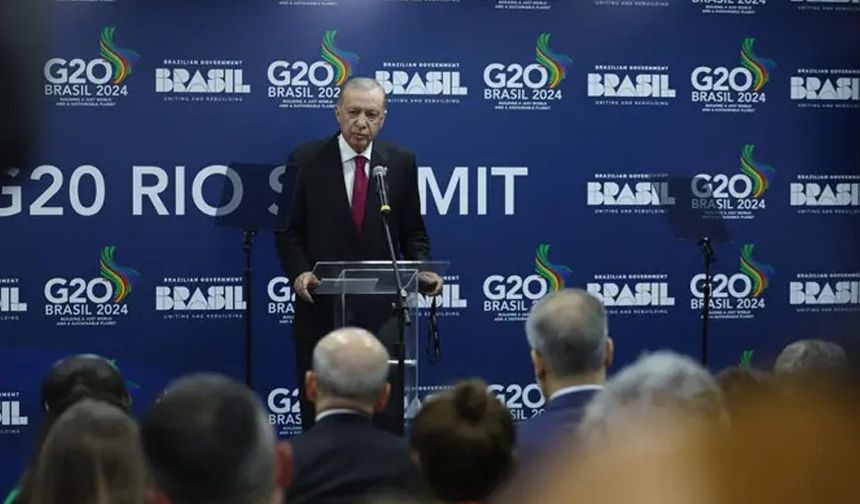 ERDOĞAN'DAN ULUSLARARASI TOPLUMA GAZZE MESAJI