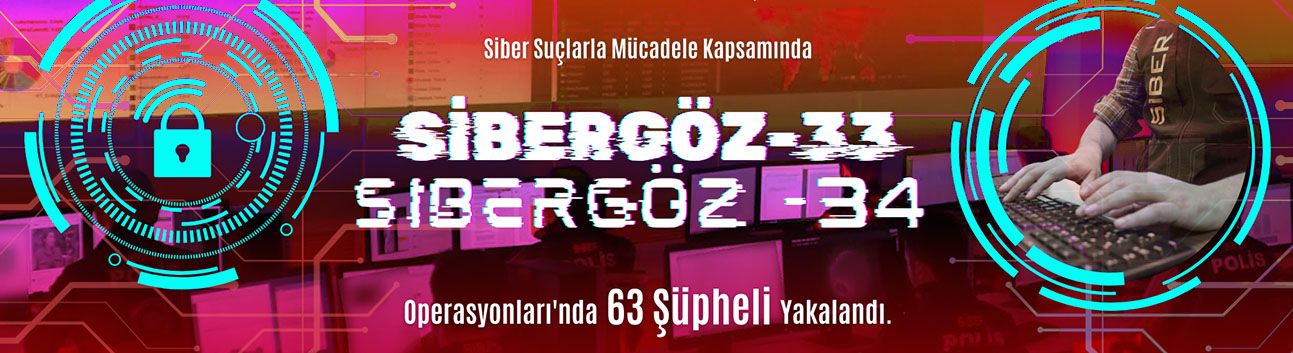 SİBERGÖZ-33 ve SİBERGÖZ-34 Operasyonları'nda 63 Şüpheli Yakalandı